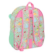 School Bag Disney Princess Bloom Green Pink 33 x 42 x 14 cm
