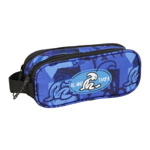 Zweifaches Mehrzweck-Etui El Niño Roller Blau Schwarz 21 x 8 x 6 cm