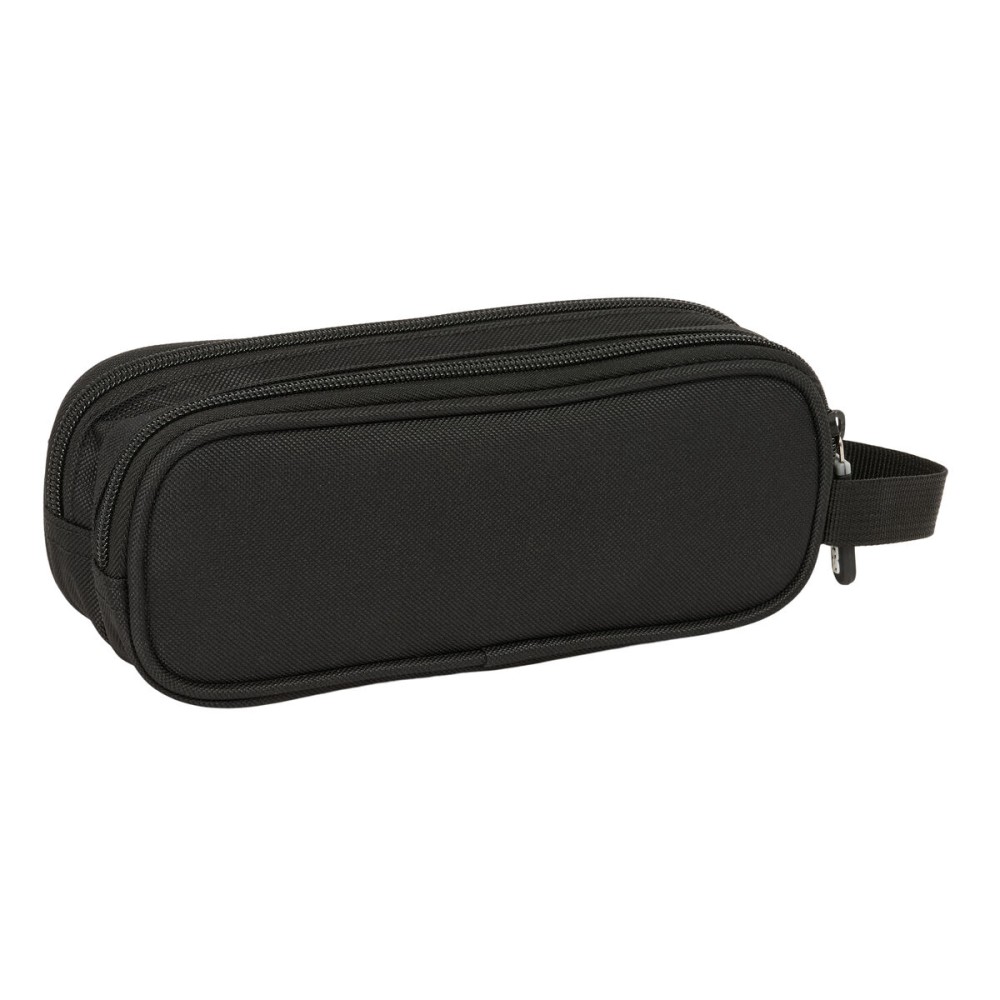 Trousse Fourre-Tout Double Kappa Dark Noir 21 x 8 x 6 cm
