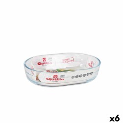 Ofenschüssel Quttin   Glas Oval 600 ml 17,6 x 12,7 x 4 cm (6 Stück)