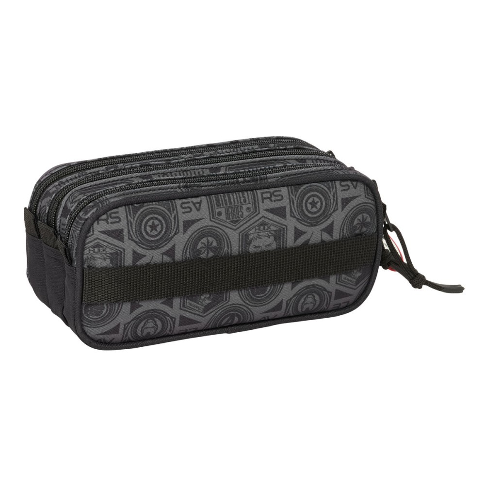 Trousse Fourre-Tout Triple The Avengers Vendetta Noir 21,5 x 10 x 8 cm
