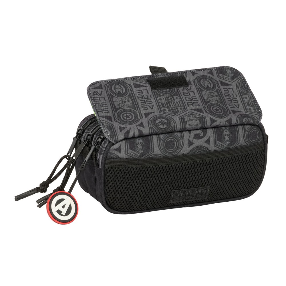 Trousse Fourre-Tout Triple The Avengers Vendetta Noir 21,5 x 10 x 8 cm