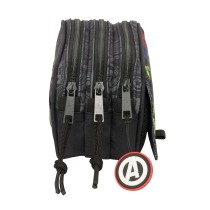Trousse Fourre-Tout Triple The Avengers Vendetta Noir 21,5 x 10 x 8 cm