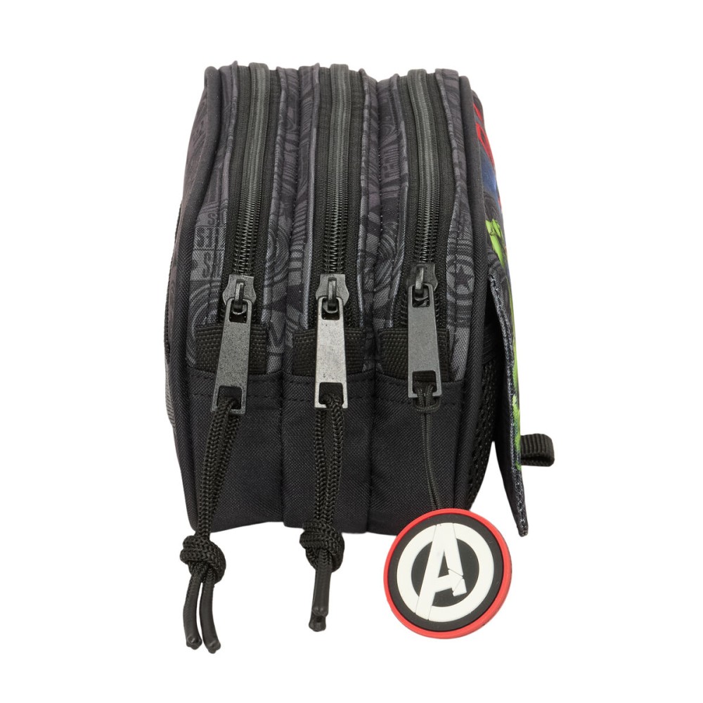 Trousse Fourre-Tout Triple The Avengers Vendetta Noir 21,5 x 10 x 8 cm
