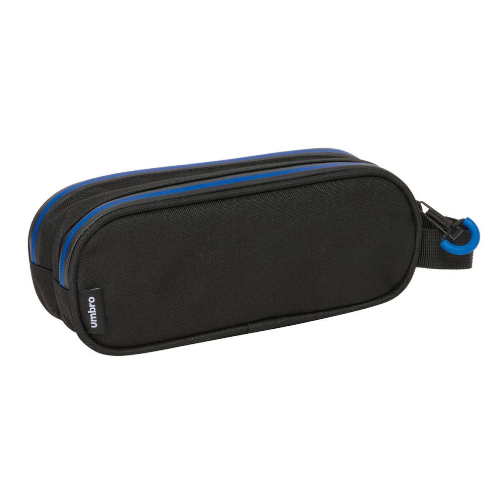 Trousse Fourre-Tout Double Kelme Jet black Noir 21 x 8 x 6 cm
