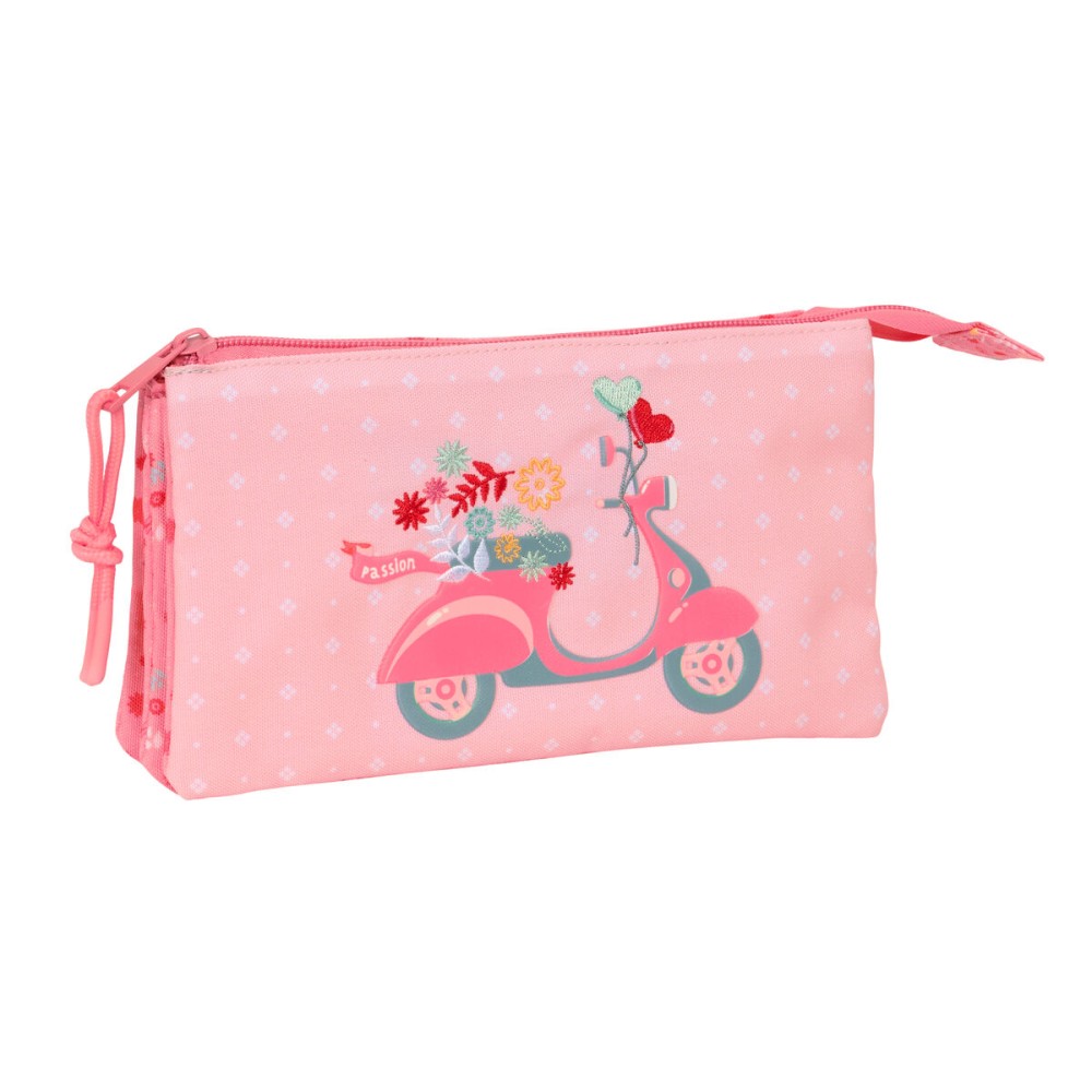 Triple Carry-all Moos Passion Multicolour 22 x 12 x 3 cm