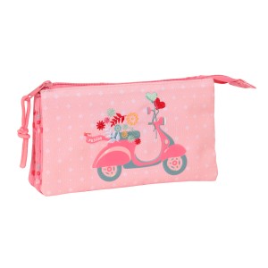 Triple Carry-all Moos Passion Multicolour 22 x 12 x 3 cm