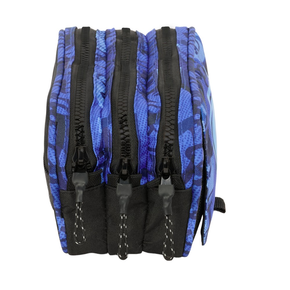 Trousse Fourre-Tout Triple El Niño Roller Bleu Noir 21,5 x 10 x 8 cm
