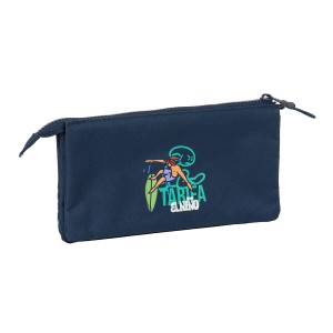 Dreifaches Mehrzweck-Etui El Niño Kook Marineblau 22 x 12 x 3 cm