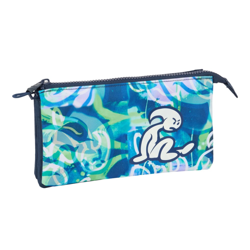 Triple Carry-all El Niño Kook Navy Blue 22 x 12 x 3 cm