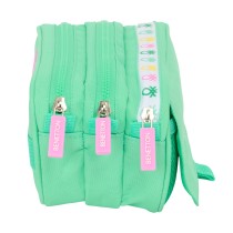 Triple Carry-all Benetton Mint Green 21,5 x 10 x 8 cm
