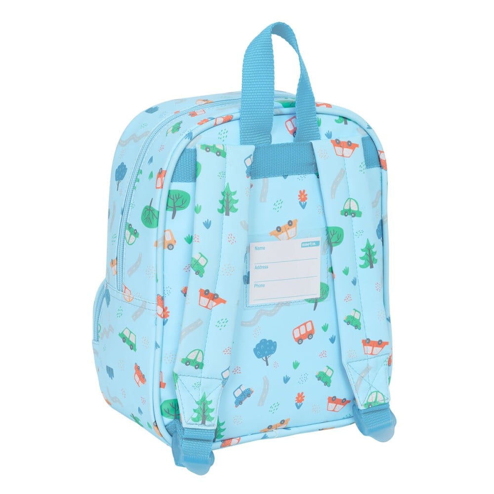 Sac à dos enfant Safta Coches Bleu 22 x 27 x 10 cm