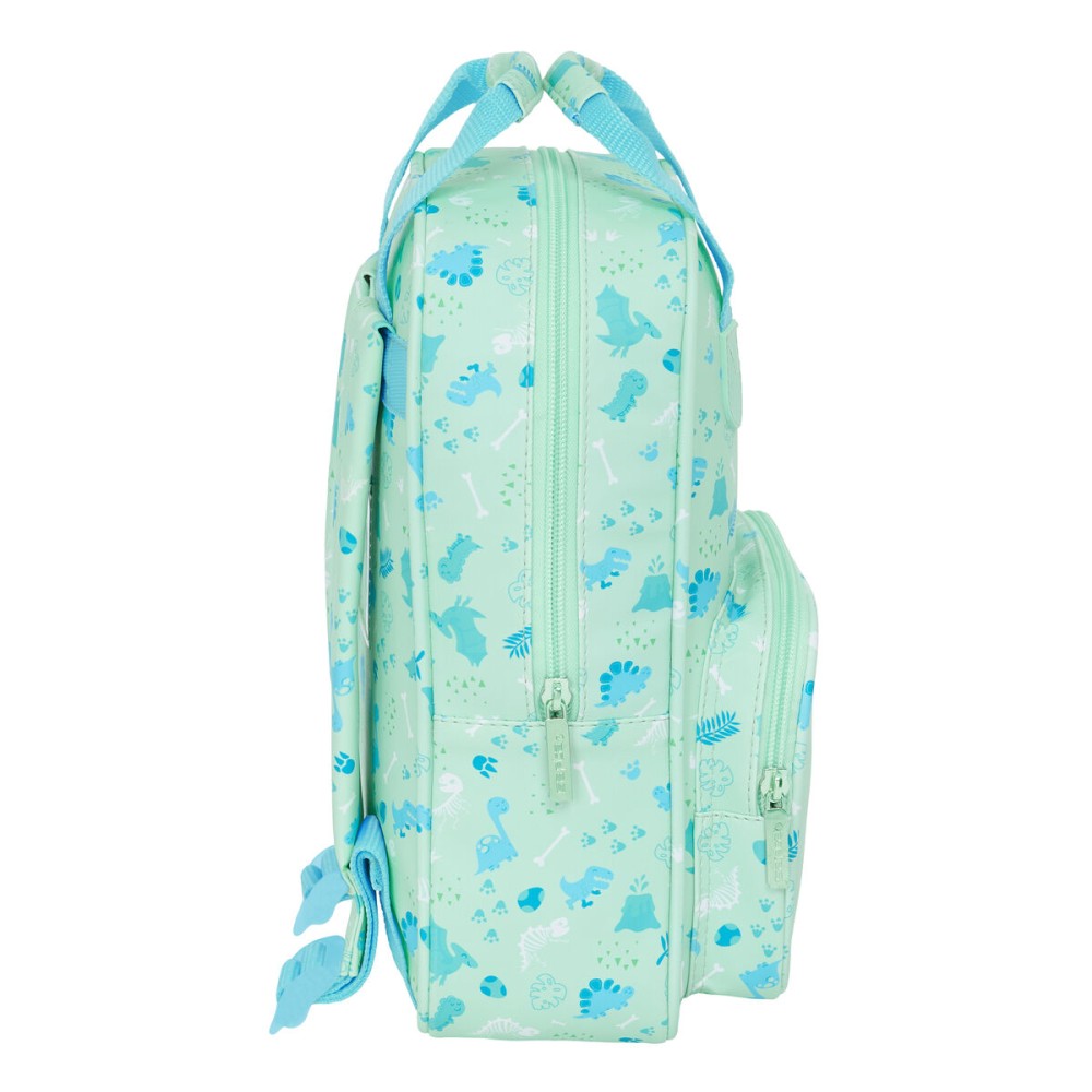 Sac à dos enfant Safta Dino Vert 20 x 28 x 8 cm