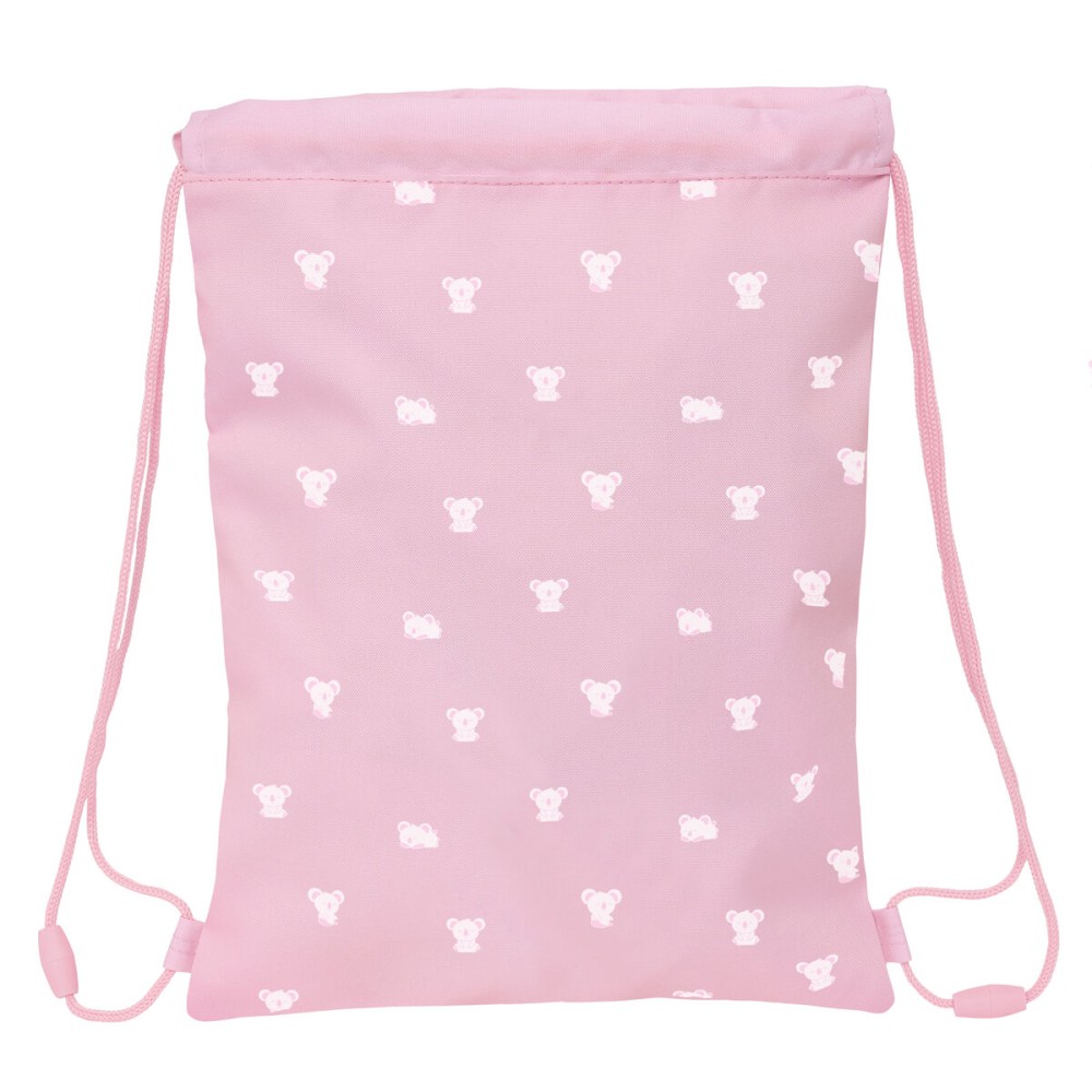 Sac à dos serré par des ficelles Safta Koala Rose 26 x 34 x 1 cm