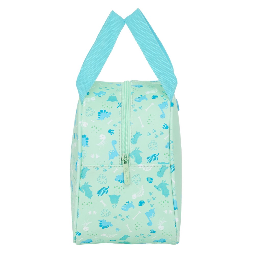 Sac glacière goûter Safta Dino Vert 19 x 22 x 14 cm