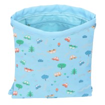 Sac à dos serré par des ficelles Safta Coches Bleu 26 x 34 x 1 cm