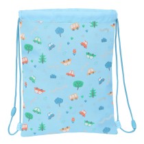 Sac à dos serré par des ficelles Safta Coches Bleu 26 x 34 x 1 cm