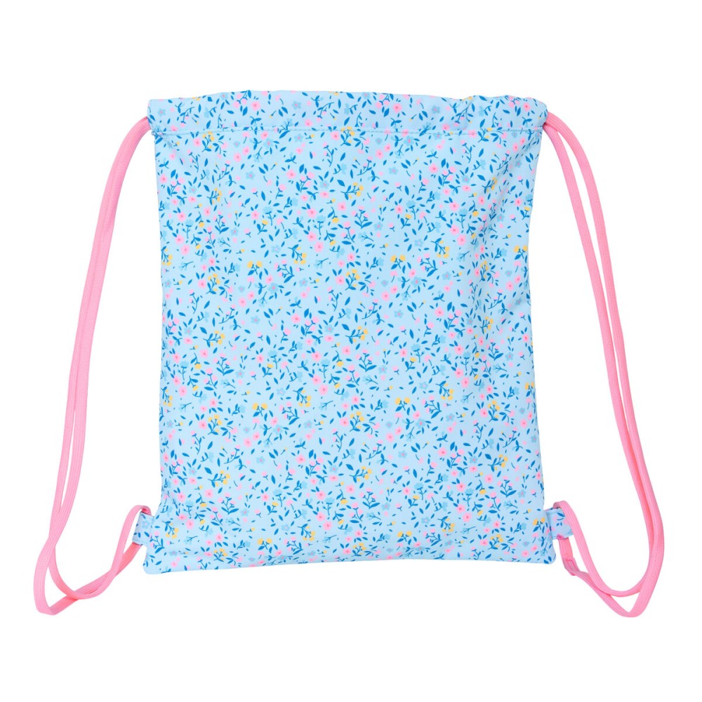Backpack with Strings Vicky Martín Berrocal Paraíso Blue Pink 35 x 40 x 1 cm