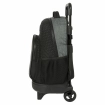 Cartable à roulettes BlackFit8 Old school Noir Gris 33 x 45 x 22 cm