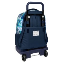 Cartable à roulettes El Niño Kook Blue marine 33 x 45 x 22 cm