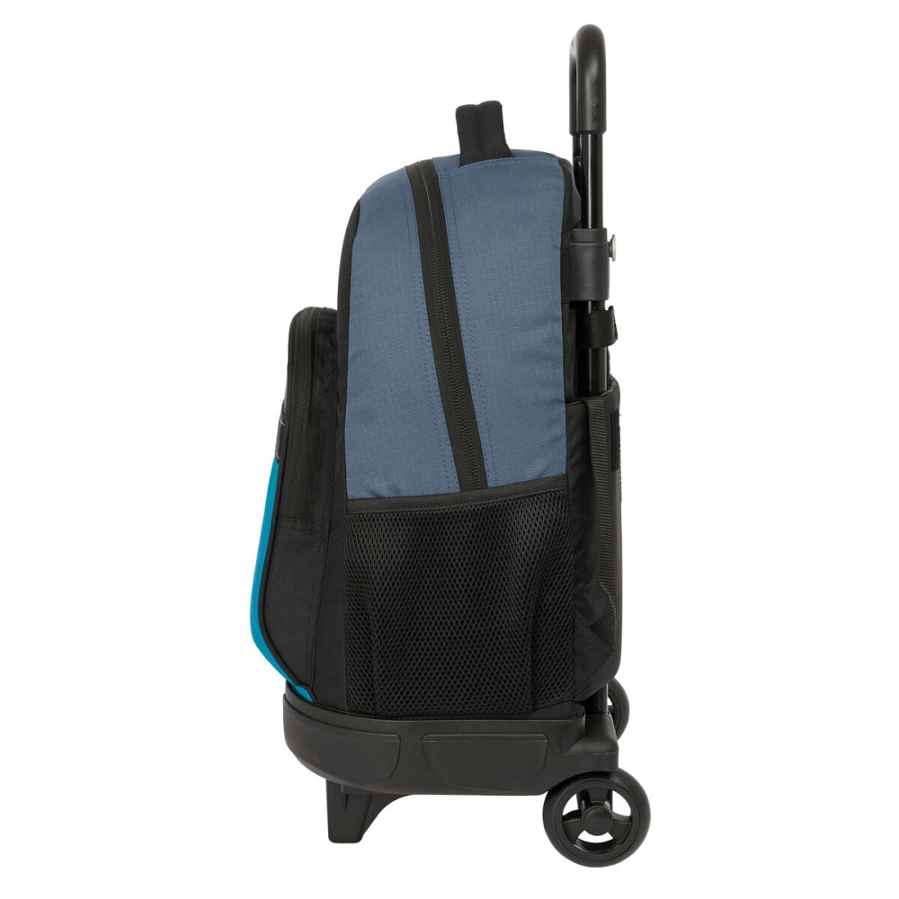 Schulrucksack mit Rädern BlackFit8 California Blau Schwarz 33 x 45 x 22 cm