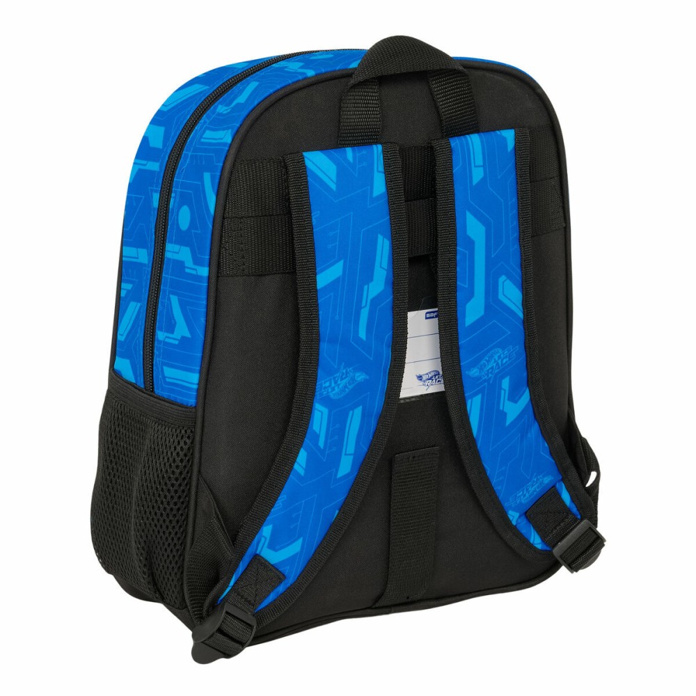 Schulrucksack Hot Wheels Let's race Blau Schwarz 27 x 33 x 10 cm
