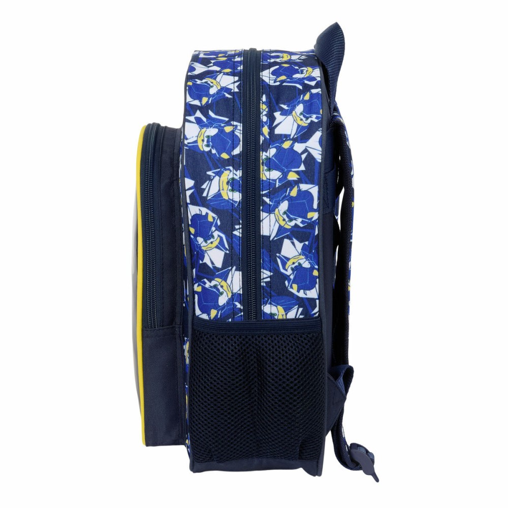 School Bag Sonic City Blue 26 x 34 x 11 cm