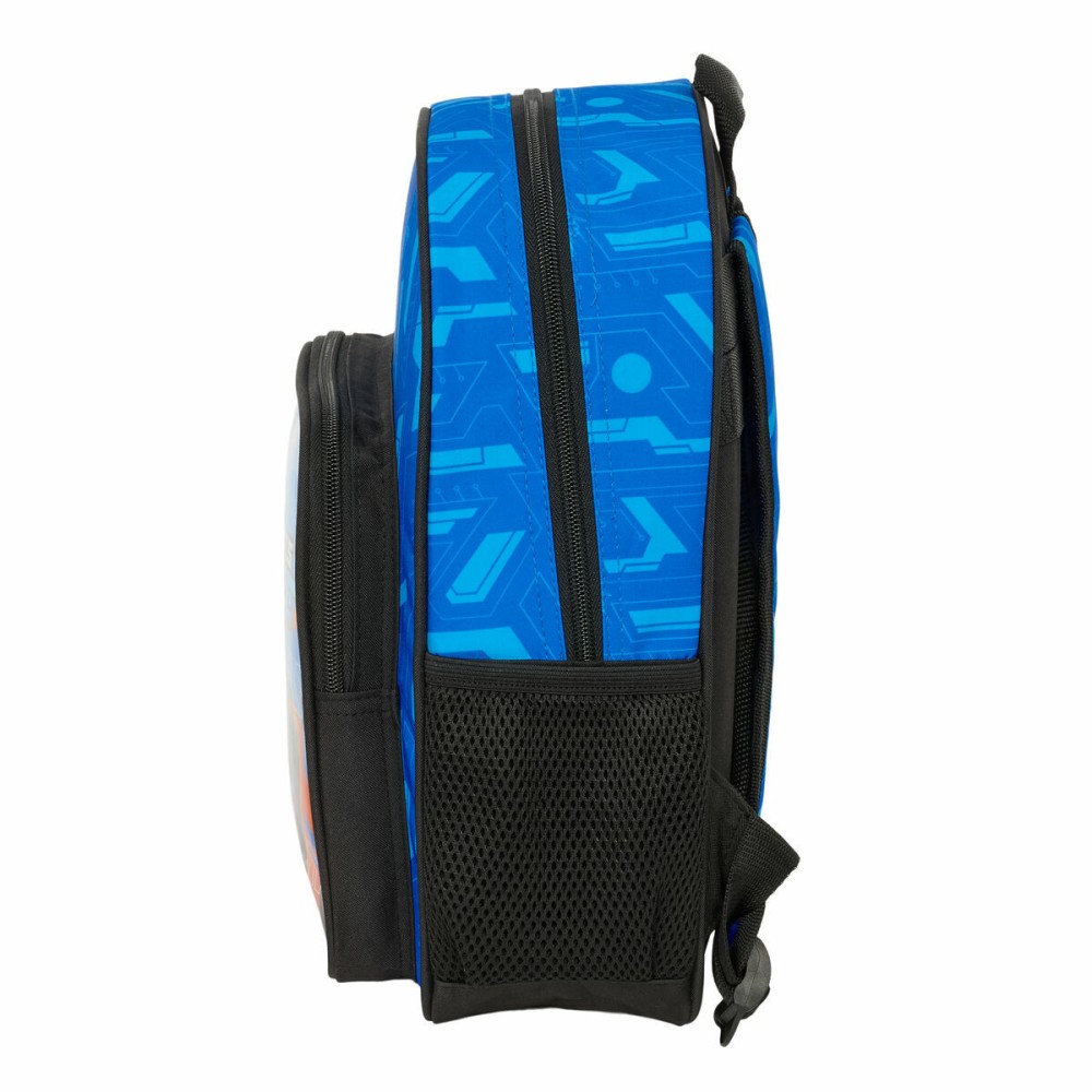 Schulrucksack Hot Wheels Let's race Blau Schwarz 27 x 33 x 10 cm