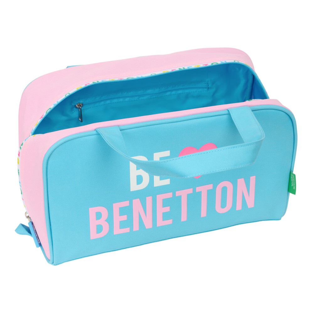 Travel Vanity Case Benetton Unique Pink Turquoise 31 x 14 x 19 cm