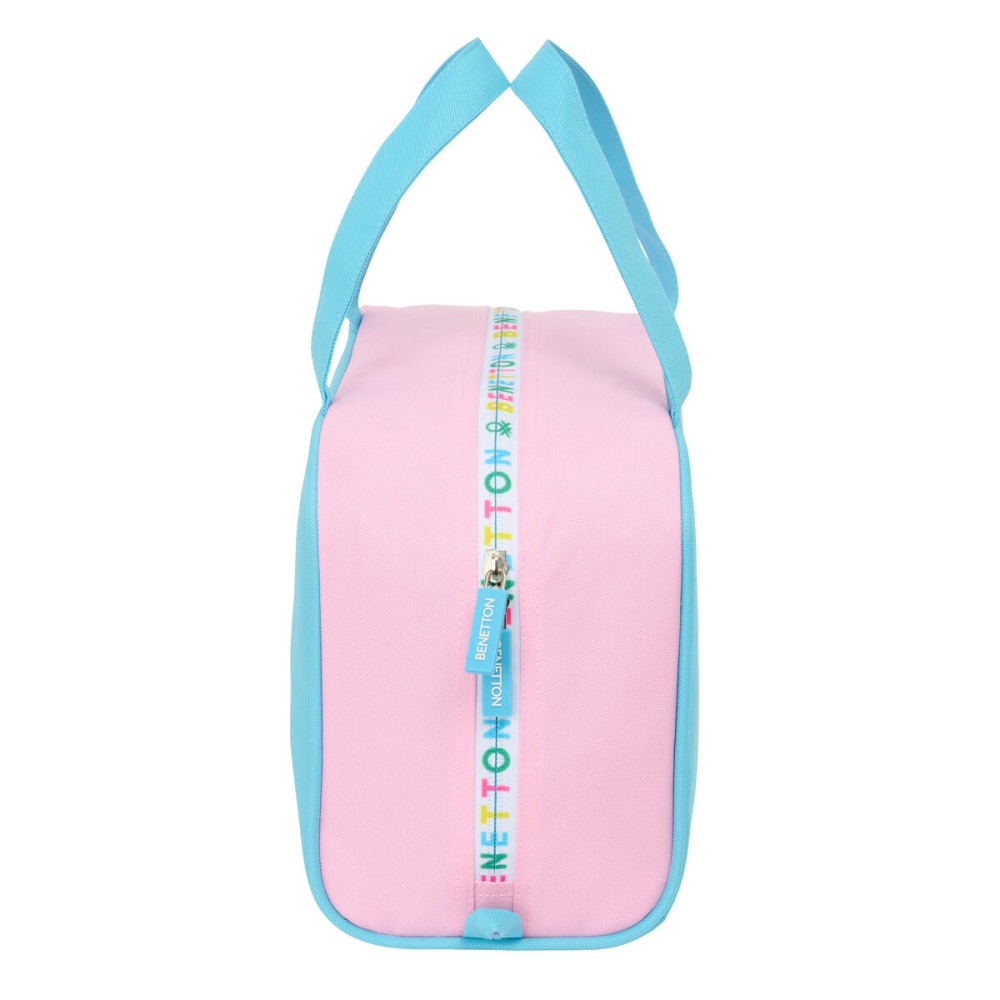 Travel Vanity Case Benetton Unique Pink Turquoise 31 x 14 x 19 cm