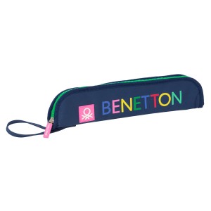 Recorder bag Benetton Damero Navy Blue 37 x 8 x 2 cm