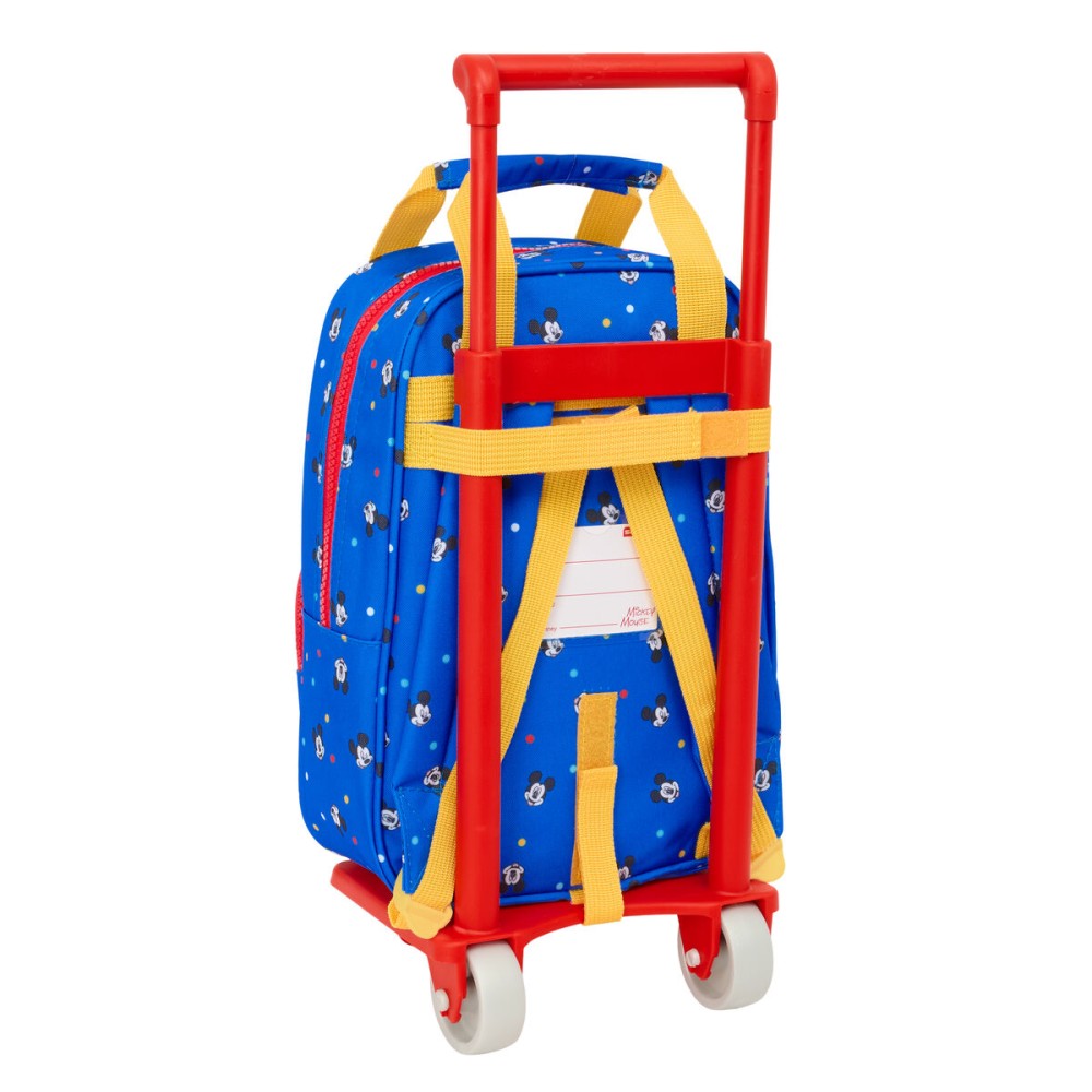 School Rucksack with Wheels Mickey Mouse Clubhouse Good day Blue 20 x 28 x 8 cm