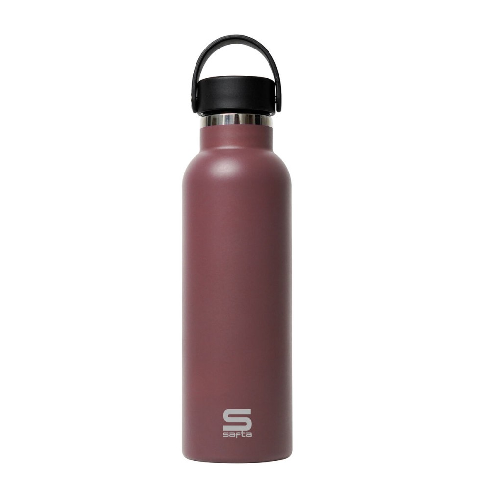 Thermosflasche Safta Cacao Braun Silikon Edelstahl