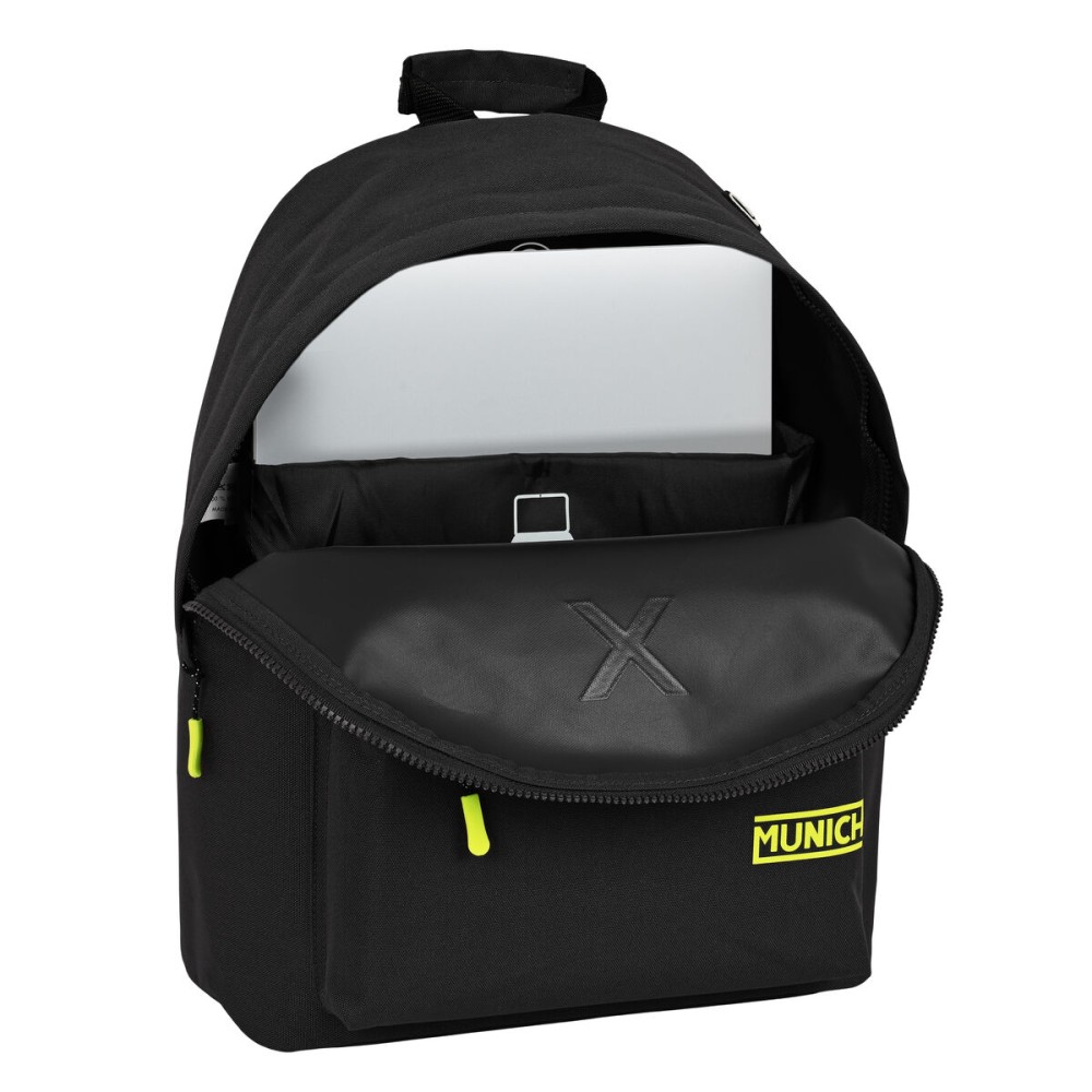 Laptop Backpack Munich munich basicos 31 x 41 x 16 cm Black