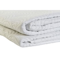 Steppdecke DKD Home Decor Weiß Einzelmatratze Doppelmatratze 180 x 260 x 1 cm
