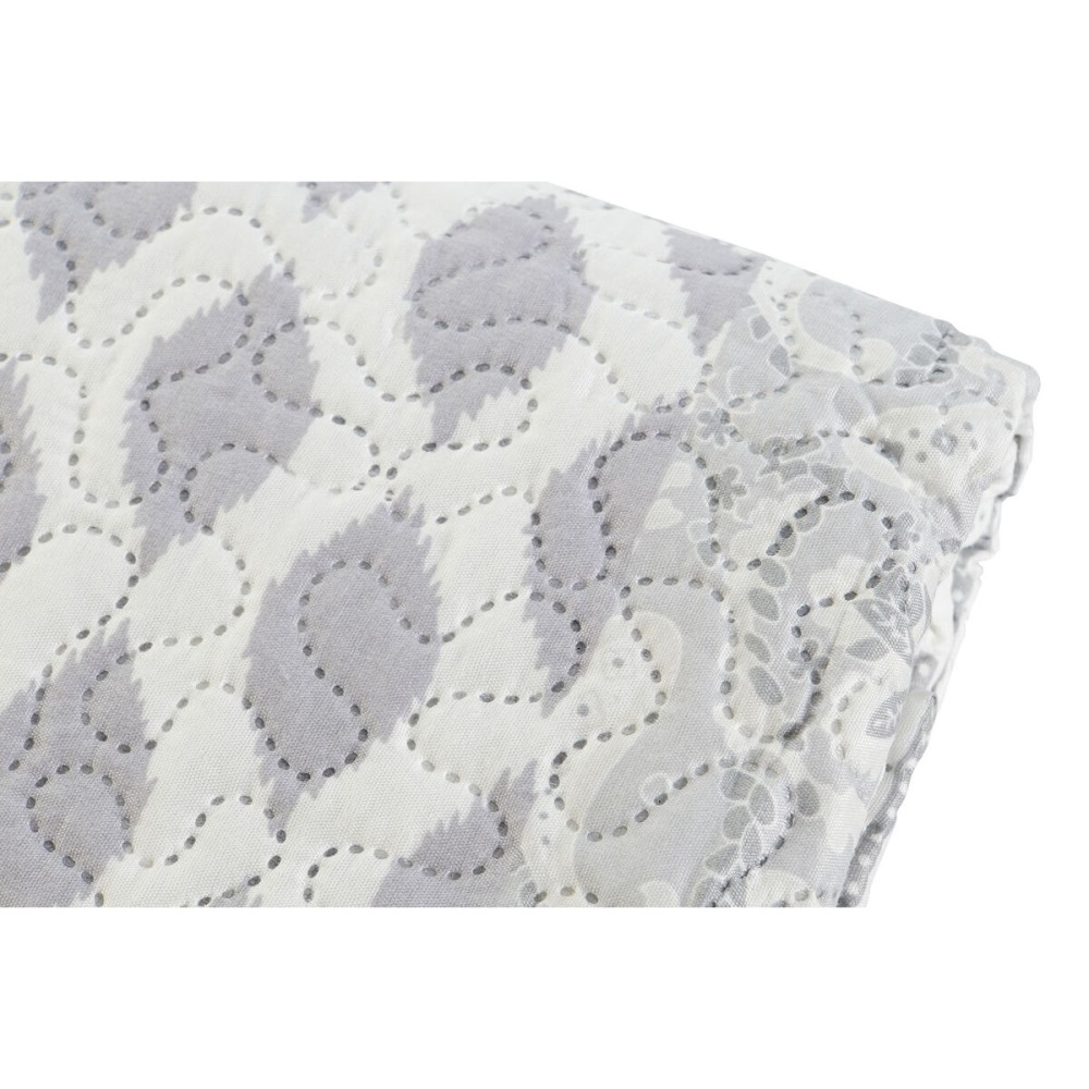 Steppdecke DKD Home Decor Beige Grau Einzelmatratze Doppelmatratze 180 x 260 x 1 cm
