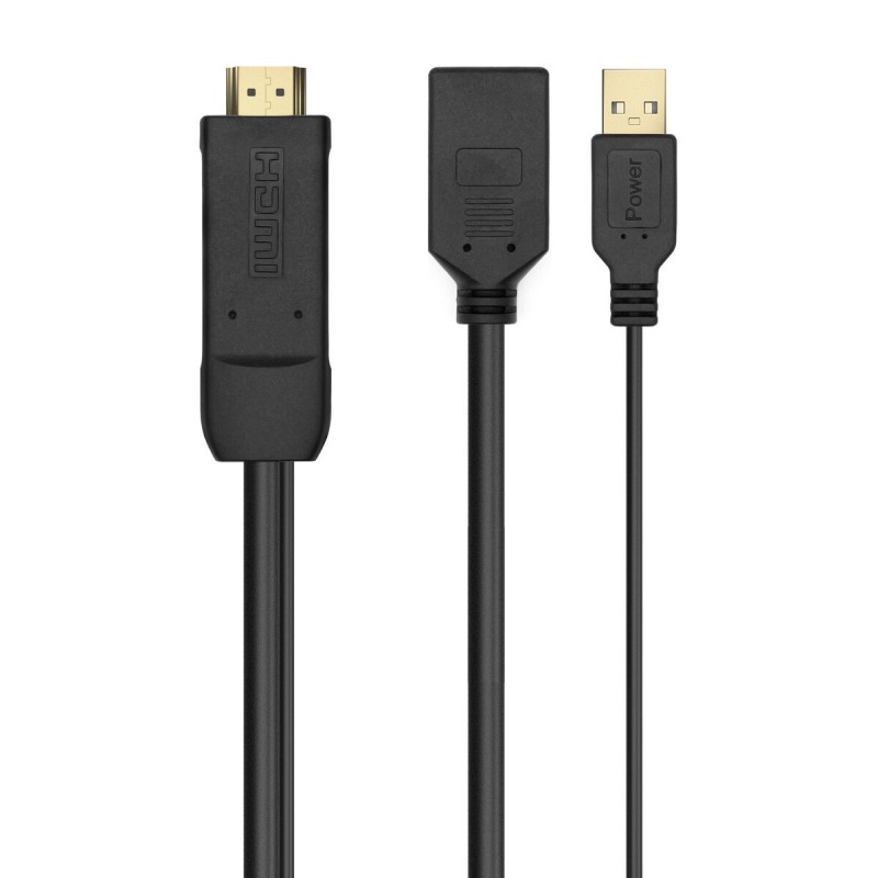 HDMI-zu-DisplayPort-Adapter Aisens A122-0642 Schwarz 10 cm