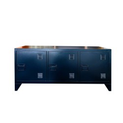 TV-Möbel Home ESPRIT Schwarz Metall 120 x 40 x 58 cm