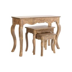 Console DKD Home Decor Marron Bois de manguier 106 x 36 x 76 cm (3 Pièces)