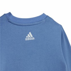 Kinder-Trainingsanzug Adidas Lin Fl Jog Blau