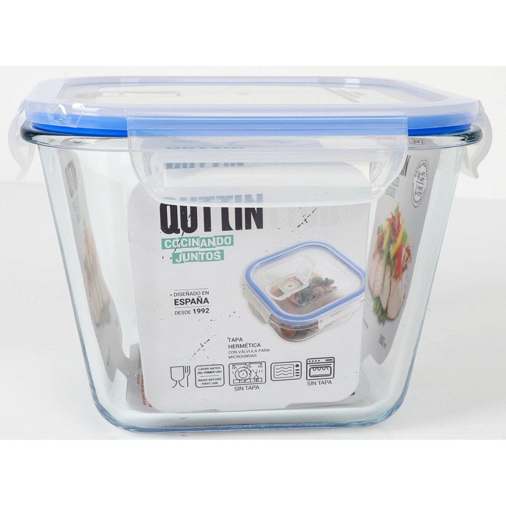 Boîte à lunch Quttin Carré 1,8 L (6 Unités)