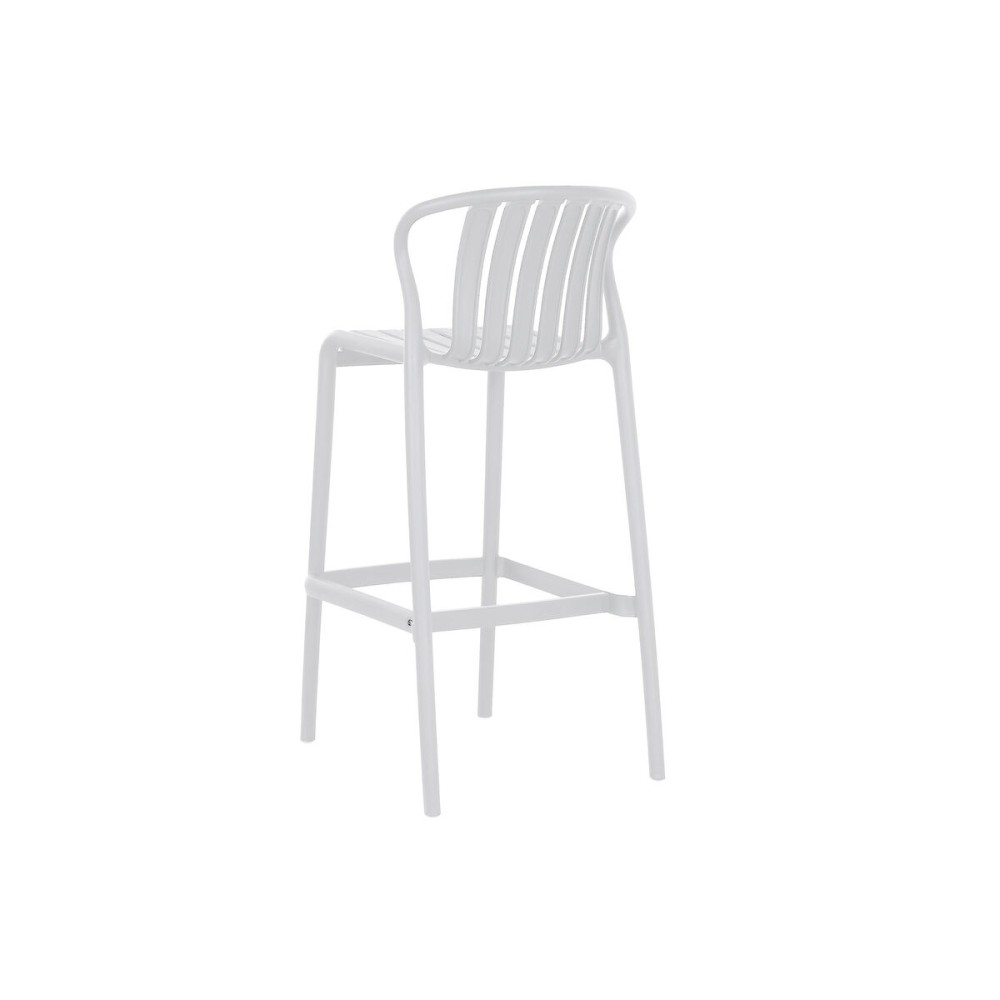Tisch-Set mit 2 Stühlen Home ESPRIT Weiß Metall Polypropylen 60 x 60 x 102 cm
