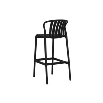 Tisch-Set mit 2 Stühlen Home ESPRIT Schwarz Metall Polypropylen 60 x 60 x 102 cm