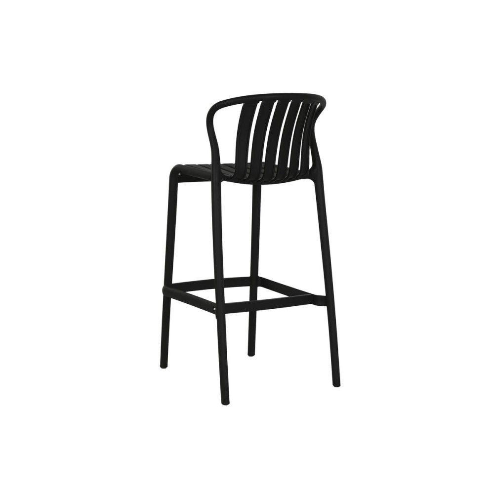 Tisch-Set mit 2 Stühlen Home ESPRIT Schwarz Metall Polypropylen 60 x 60 x 102 cm