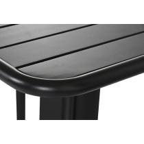Tisch-Set mit 2 Stühlen Home ESPRIT Schwarz Metall Polypropylen 60 x 60 x 102 cm