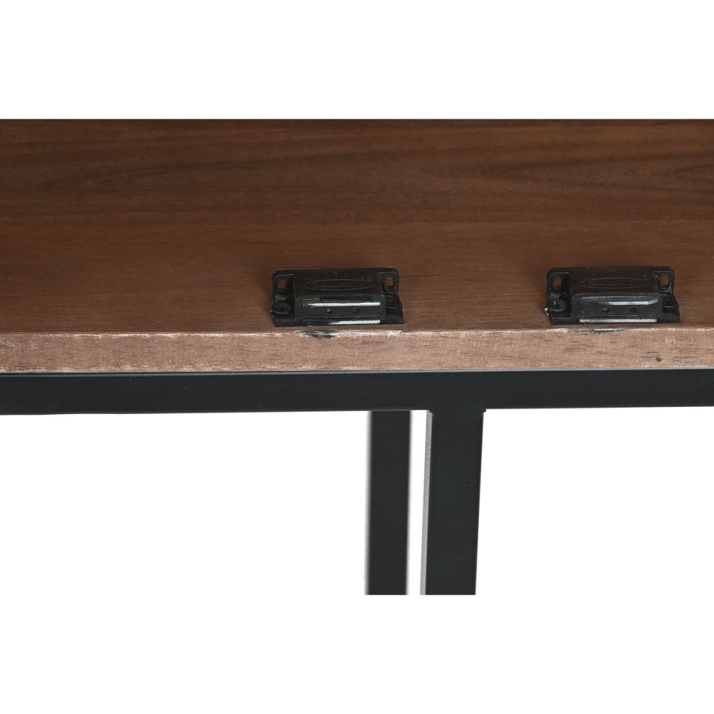 Schrank Home ESPRIT Weiß Schwarz Metall Mango-Holz 180 x 40 x 160 cm