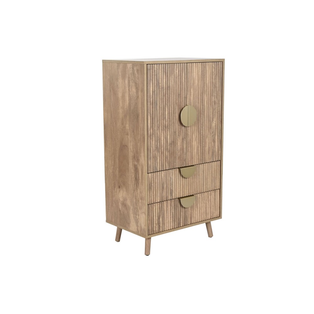 Cupboard Home ESPRIT Brown Golden Wood MDF Wood 60 x 40 x 110 cm