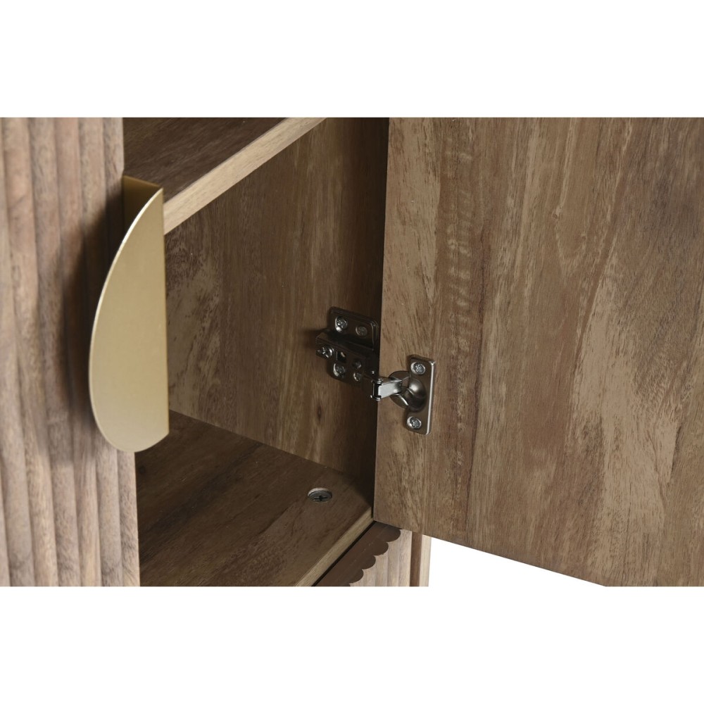 Cupboard Home ESPRIT Brown Golden Wood MDF Wood 60 x 40 x 110 cm