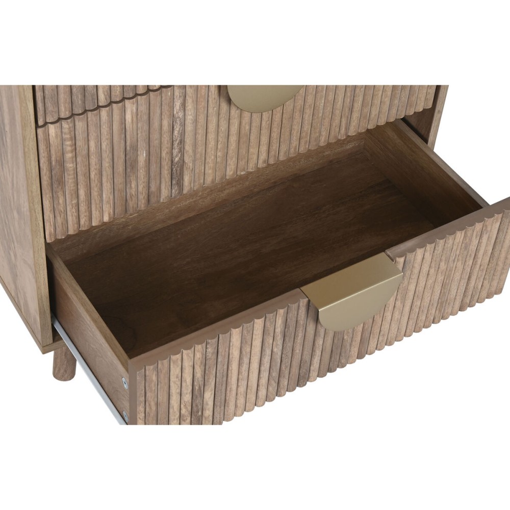 Cupboard Home ESPRIT Brown Golden Wood MDF Wood 60 x 40 x 110 cm
