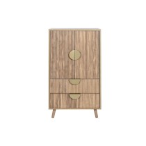 Cupboard Home ESPRIT Brown Golden Wood MDF Wood 60 x 40 x 110 cm